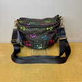 The Roni Nylon Crossbody - Halloween Fall Rainbow Pumpkin Faces