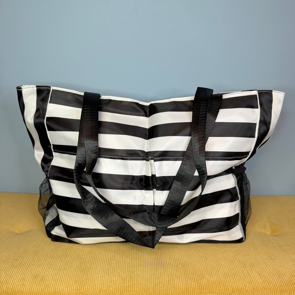 Tote Bag - Summer Stripes - Black
