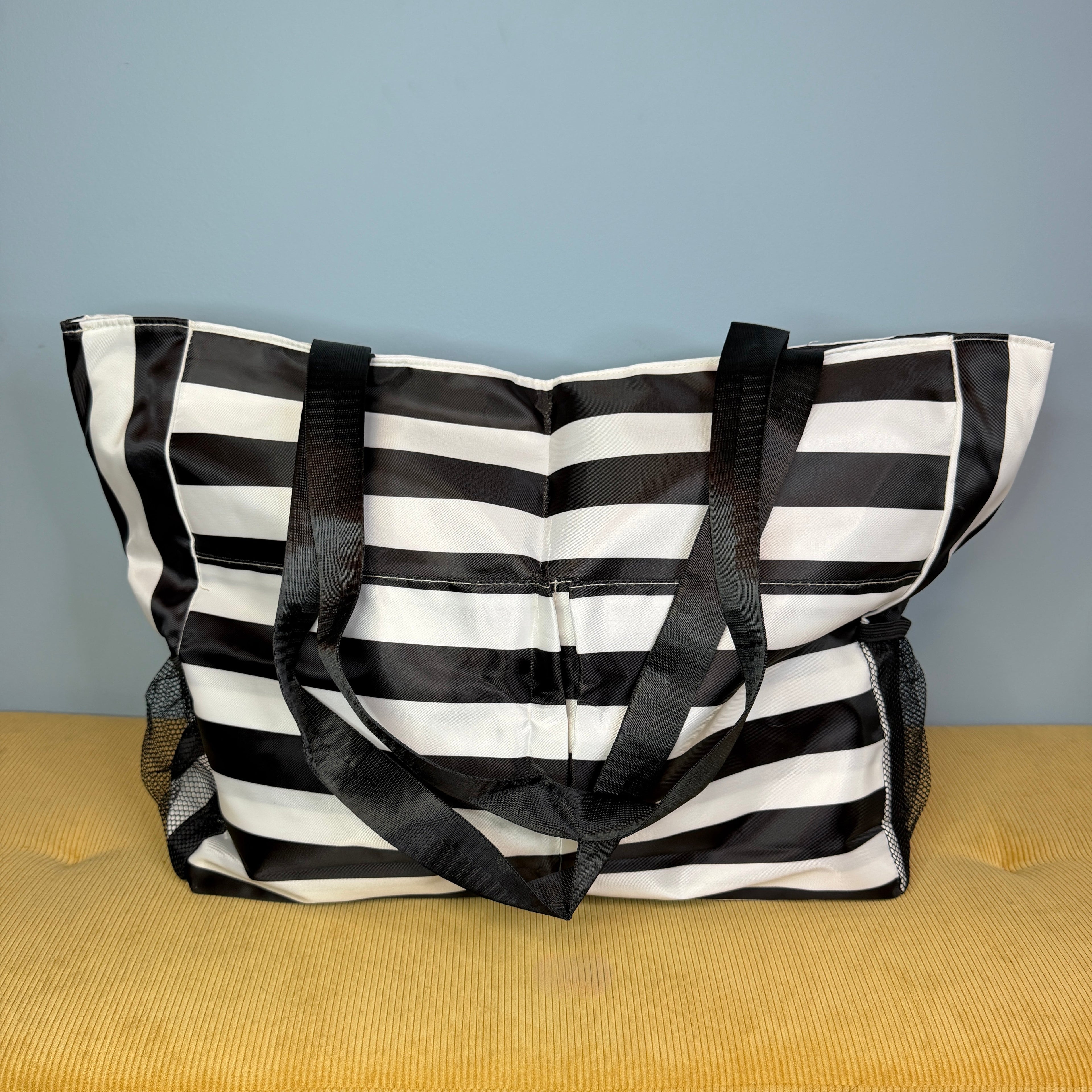 Tote Bag - Summer Stripes - Black