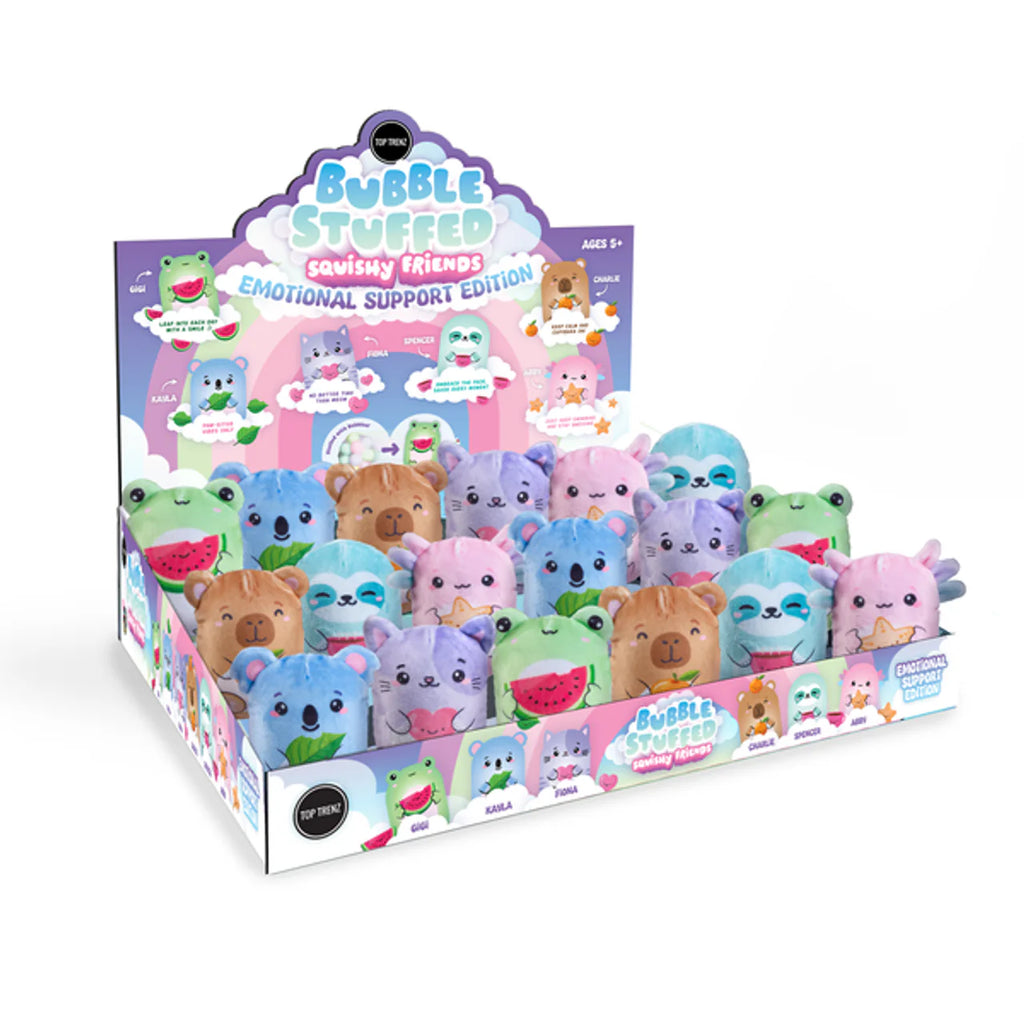 Bubble Stuffed Squishy Friends Toy - Emotional Support Edition