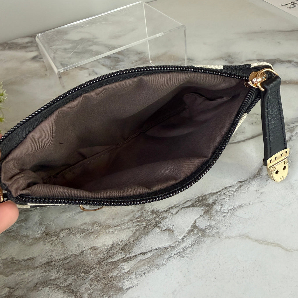 Wallet Clutch - Checker Canvas