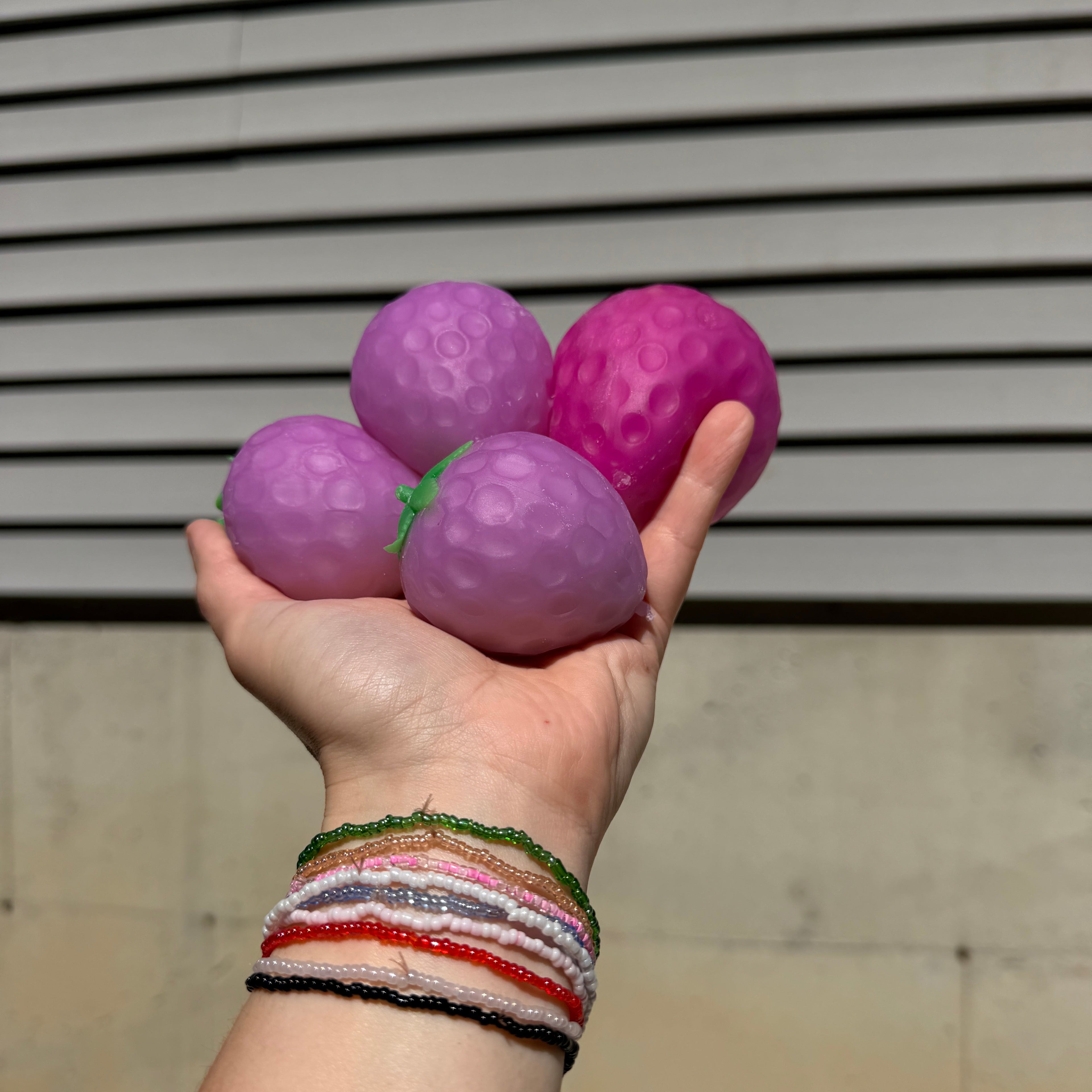 Squishy Toy - Sunlight Color Changing Strawberry, Smaller