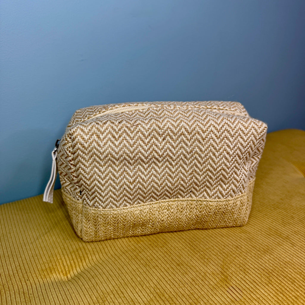 Travel Pouch - Chevron Neutrals