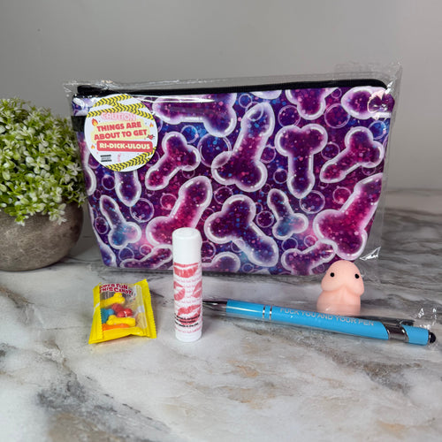 Bundled Set - Adult, Purple Glitter Penis