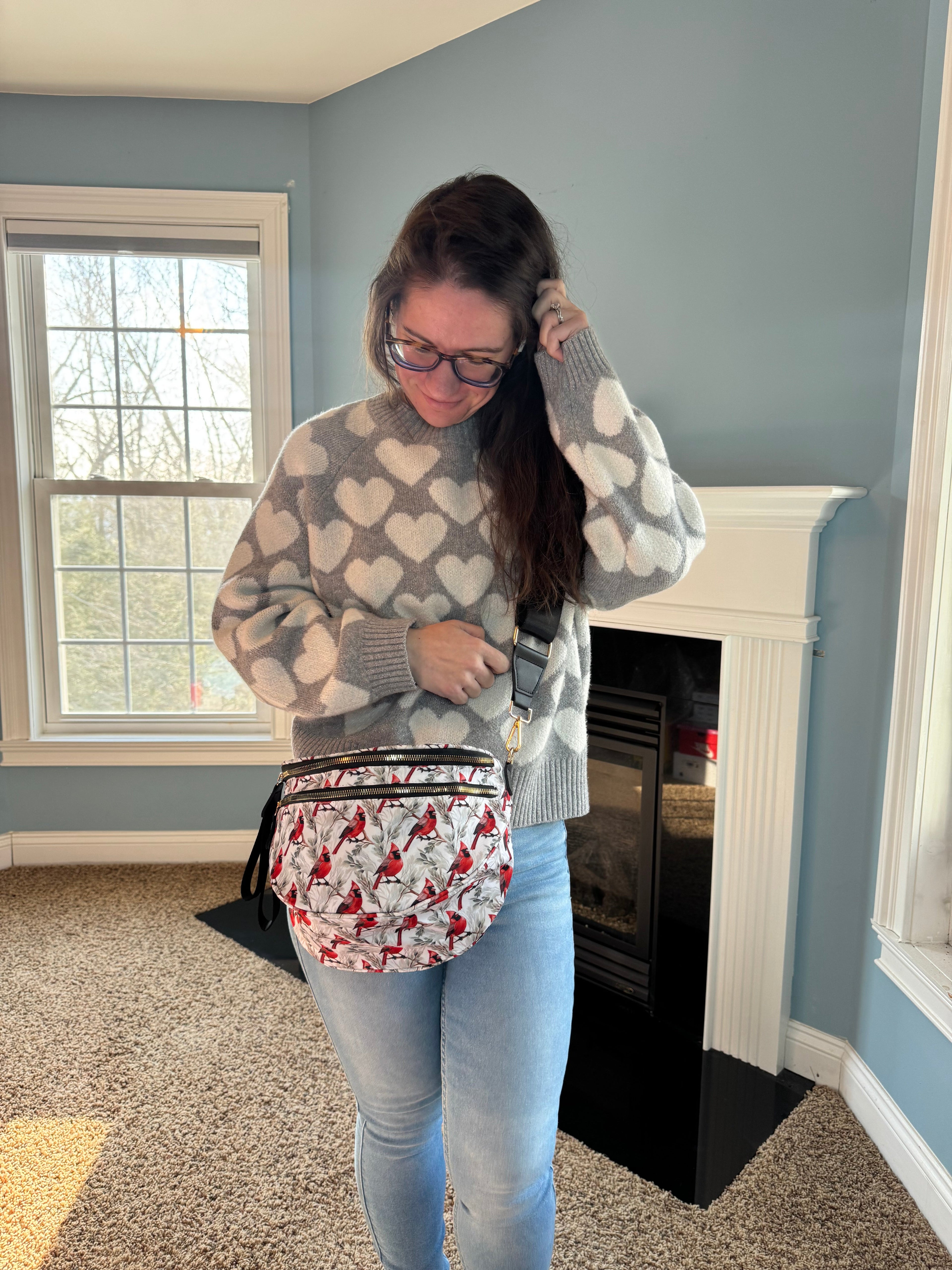 The Roni Nylon Crossbody - Cardinal