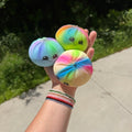 Squishy Toy - Viral Dumpling, Multi Color Spray Paint  + New Face