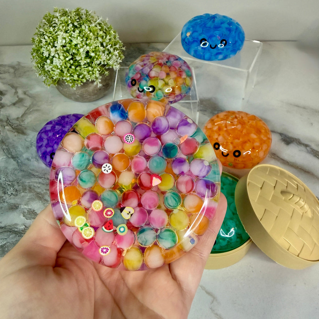 Squishy Toy - Viral Dumpling, Acrylic Bubble Boba