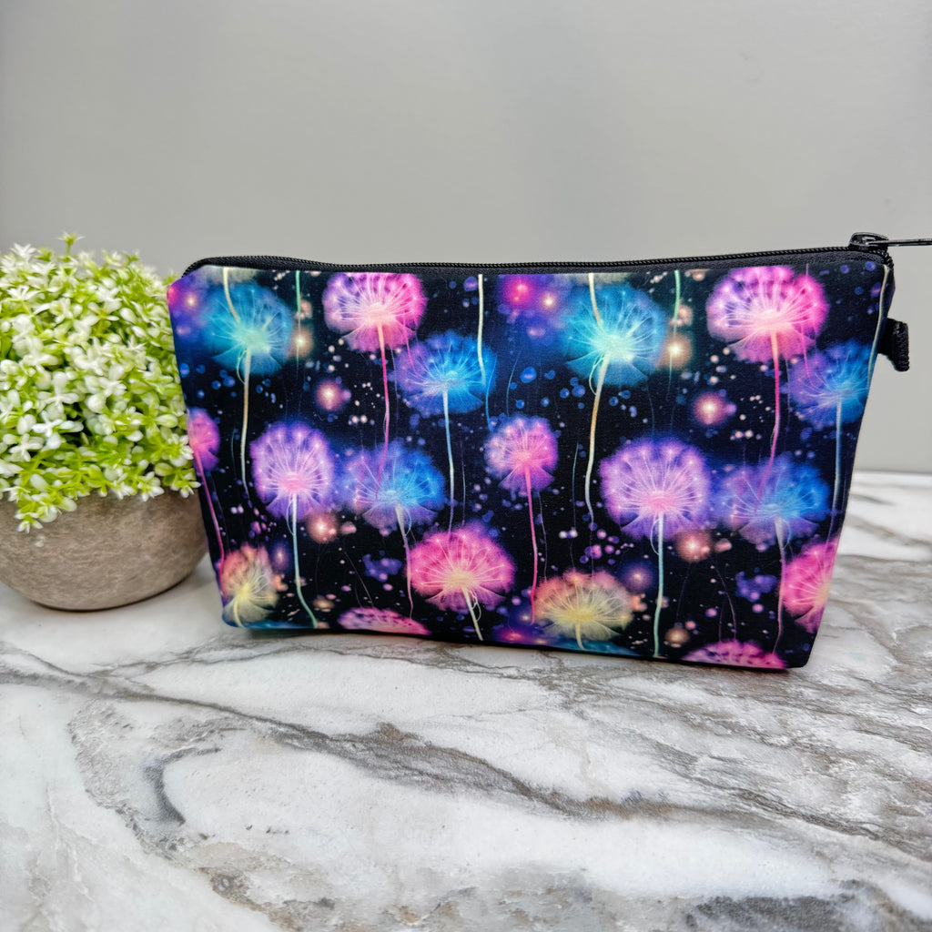 Pouch - Floral, Rainbow Dandelion